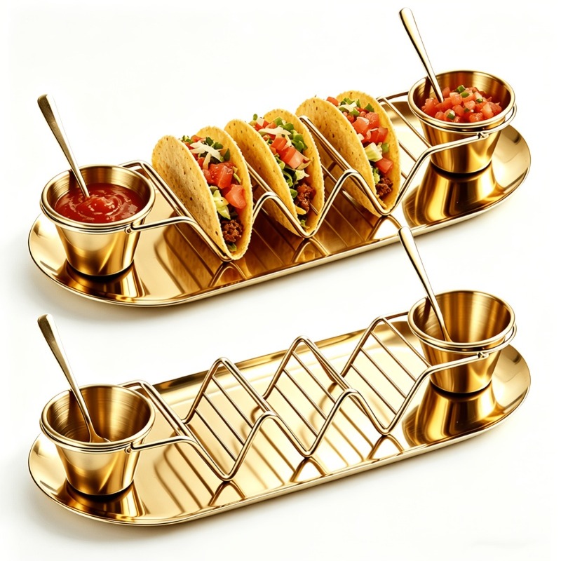 Home Cooking Recipes - 1Set Taco Serving Utensils Set, Stainless