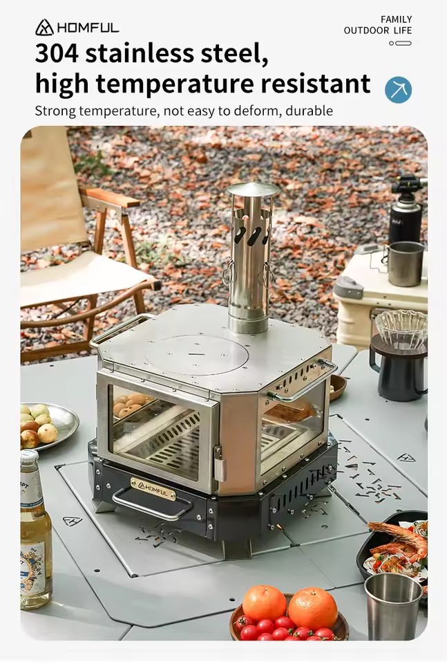 HOMFUL Portable Firewood Stove - Home Cooking Cookbook recension och pris