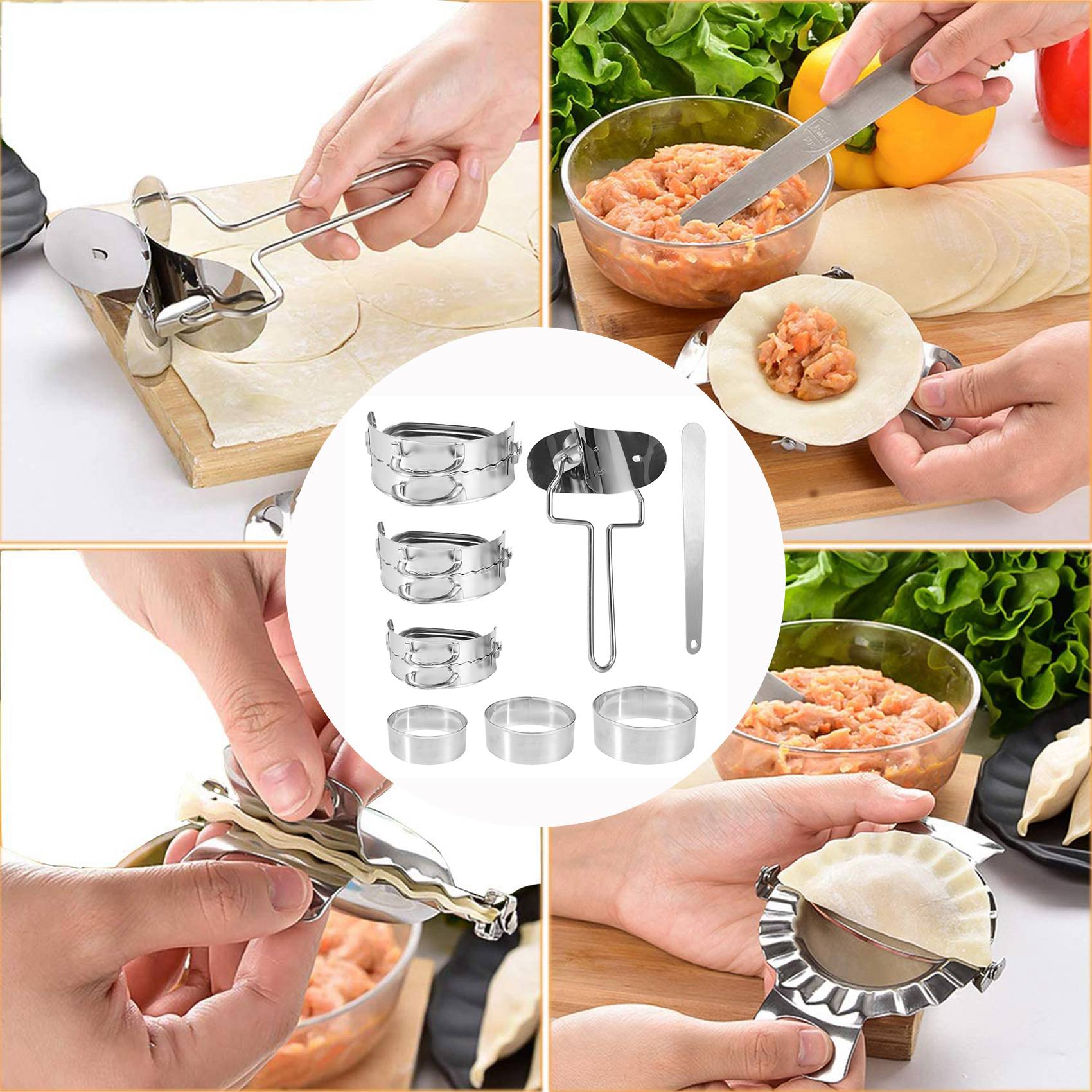 ABKW-Dumplings Maker 8 Pcs, Pr - Gyoza Dumpling Maker recension och pris